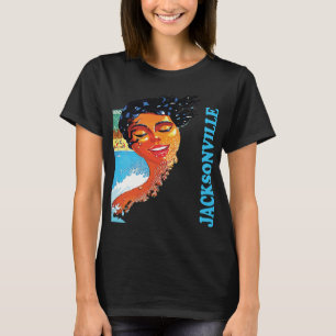 Jacksonville Beach Sunset Retro Travel T-Shirt