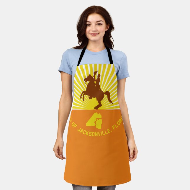 Jacksonville City flag Apron (Worn)