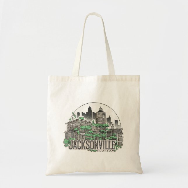 Jacksonville City Florida USA Tote Bag (Front)
