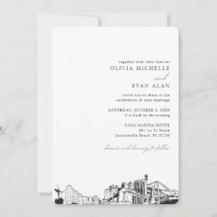 Jacksonville Destination Wedding Invitation