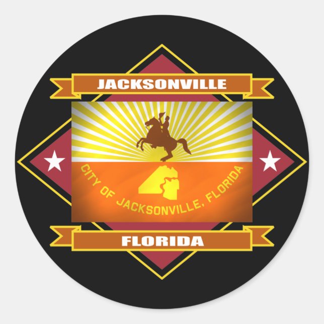 Jacksonville Diamond Classic Round Sticker (Front)