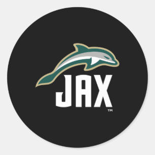 Jacksonville Dolphins Icon Classic Round Sticker