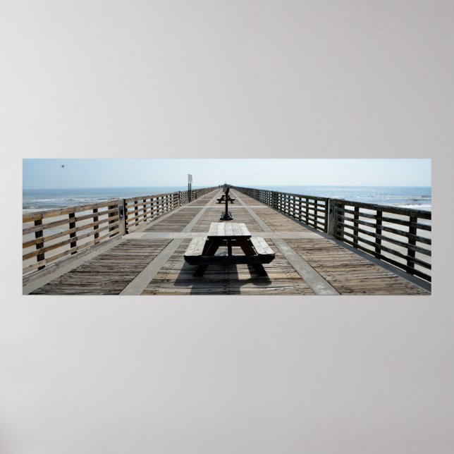 Jacksonville Fishing Pier Poster (Front)