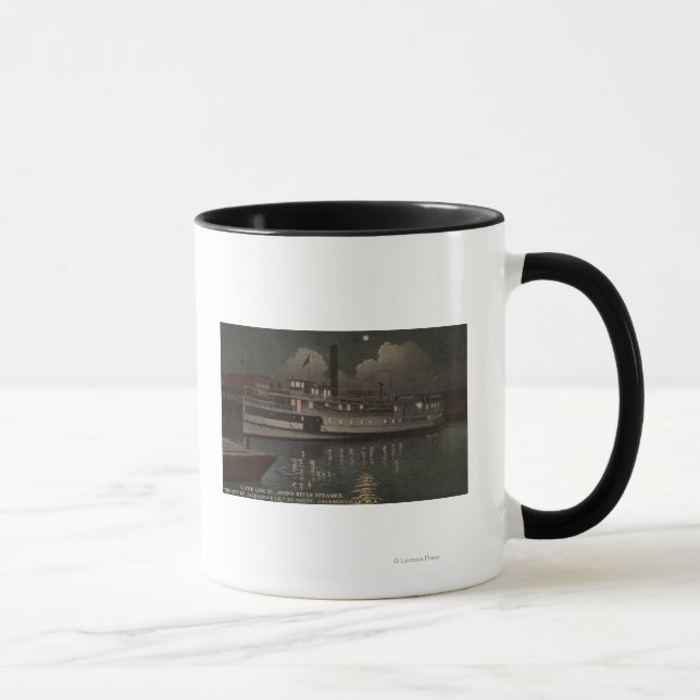 Jacksonville, FL - Night View St. Johns River Mug (Right)