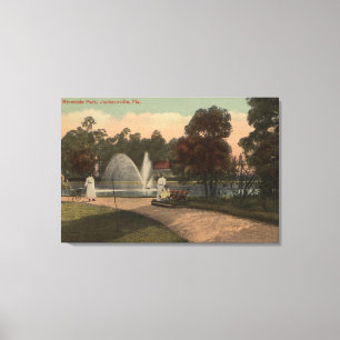 Jacksonville, FL - View of Riverside Canvas Print