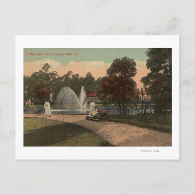 Jacksonville, FL - View of Riverside Postcard (Front)