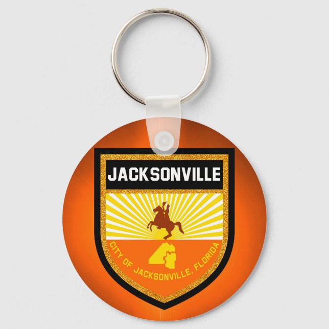 Jacksonville  Flag Key Ring (Front)