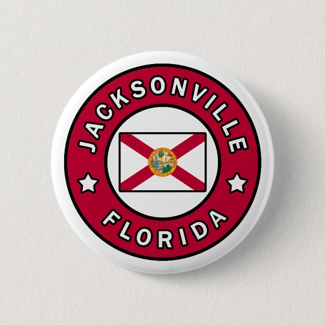 Jacksonville Florida 6 Cm Round Badge (Front)