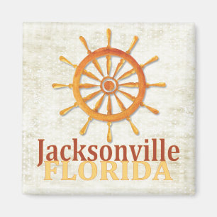 Jacksonville Florida captain's wheel magnet