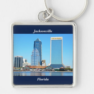 Jacksonville, Florida Cityscape Key Ring