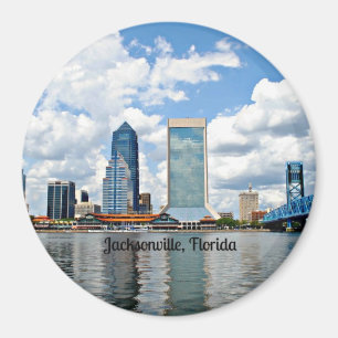 Jacksonville, Florida cityscape Magnet