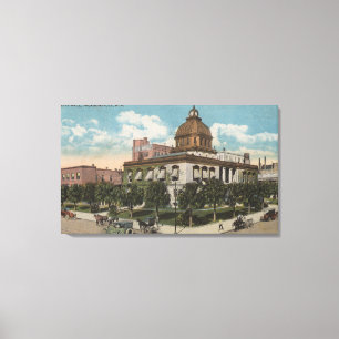 Jacksonville, Florida - Exterior View of City Canvas Print
