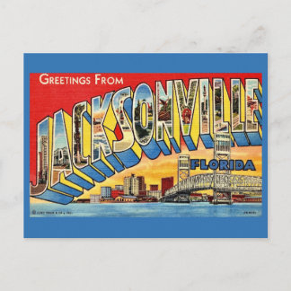 Jacksonville Florida Greetings Postcard