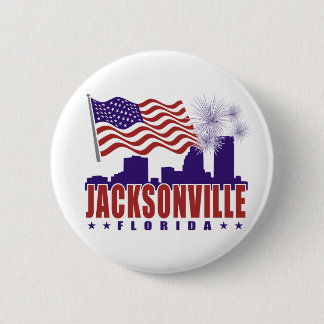 Jacksonville Florida Patriotic Button