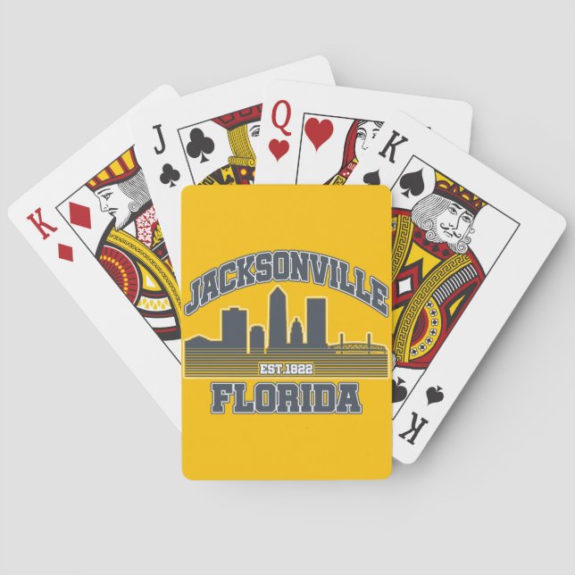 Jacksonville,Florida Playing Cards (Back)