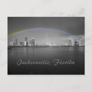 Jacksonville, Florida Rainbow Postcard