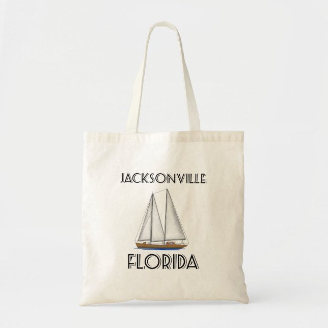 Jacksonville Florida Sailing Tote Bag (Front)