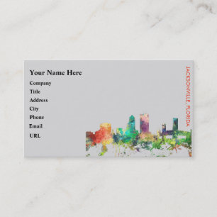 JACKSONVILLE, FLORIDA SKYLINE SP - BUSINESS CARD