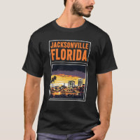 Jacksonville Florida Vintage City Graphic Scenic