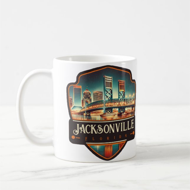 Jacksonville, Florida | Vintage Coffee Mug (Left)