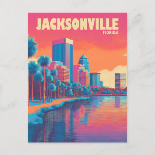 Jacksonville Florida Vintage Travel Postcard