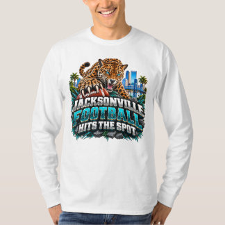 Jacksonville Football Hits the Spot Fan T-Shirt