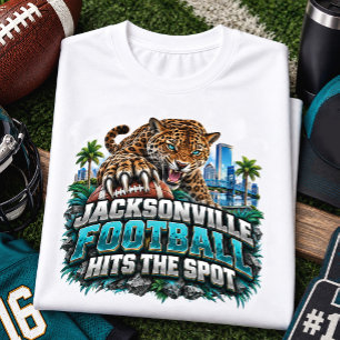 Jacksonville Football Hits the Spot Fan T-Shirt