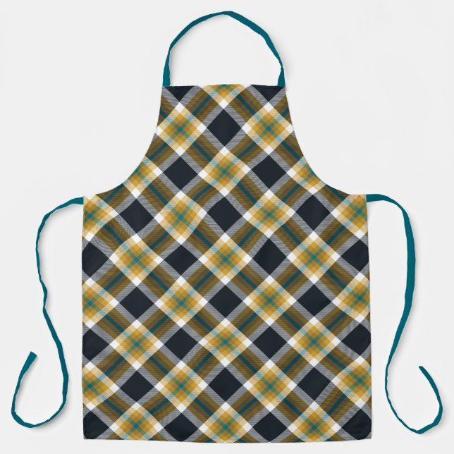 Jacksonville Football Plaid Apron (Front)