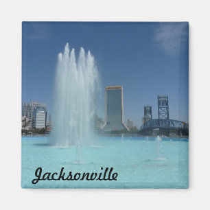 Jacksonville Friendship Fountain Photo Magnet FL