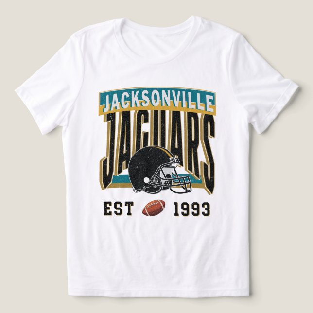 Jacksonville Jaguars VIntage Helemt Tee (Design Front)