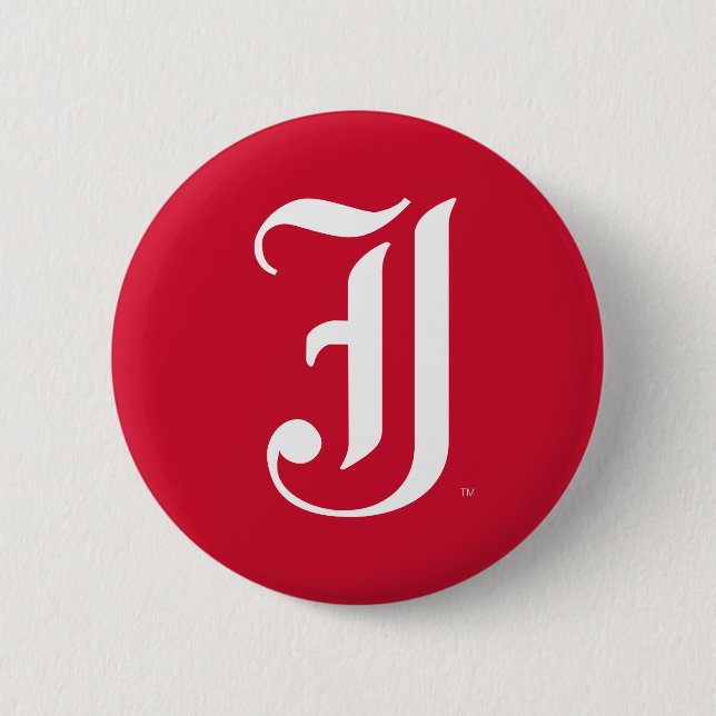 Jacksonville State University Classic JSU Letter 6 Cm Round Badge (Front)