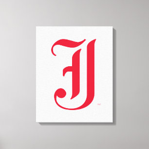 Jacksonville State University Classic JSU Letter Canvas Print