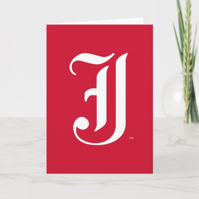 Jacksonville State University Classic JSU Letter Card (Front)