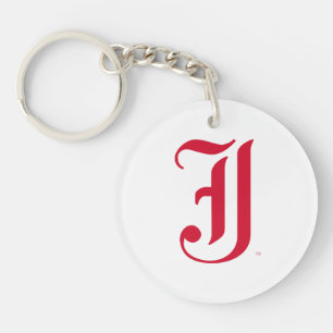 Jacksonville State University Classic JSU Letter Key Ring