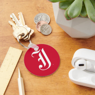 Jacksonville State University Classic JSU Letter Key Ring