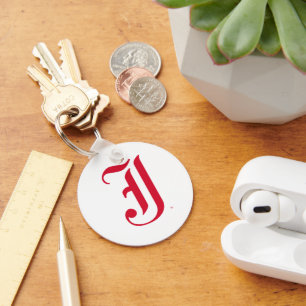 Jacksonville State University Classic JSU Letter Key Ring