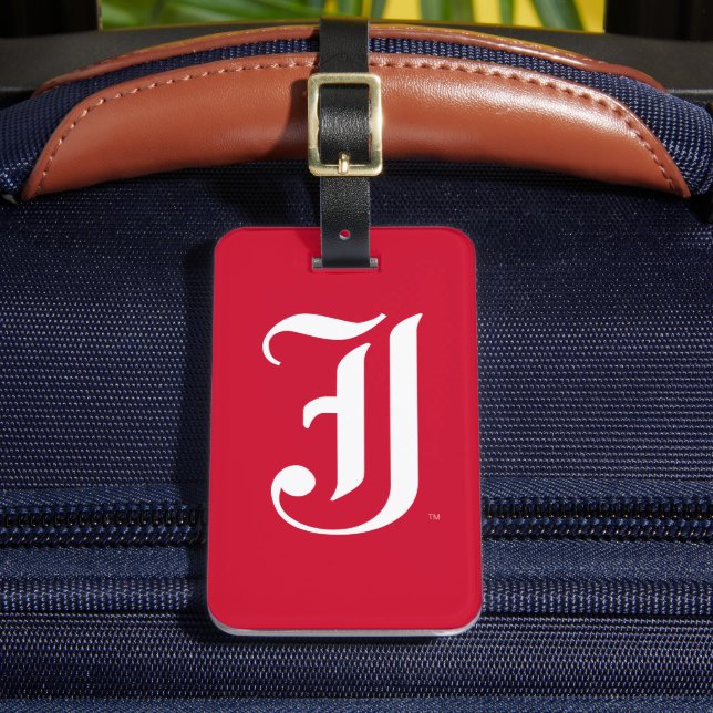 Jacksonville State University Classic JSU Letter Luggage Tag (Front Insitu 2)