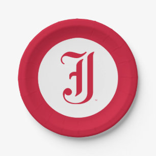 Jacksonville State University Classic JSU Letter Paper Plate
