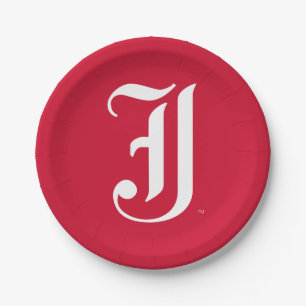 Jacksonville State University Classic JSU Letter Paper Plate