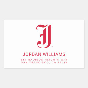 Jacksonville State University Classic JSU Letter Rectangular Sticker