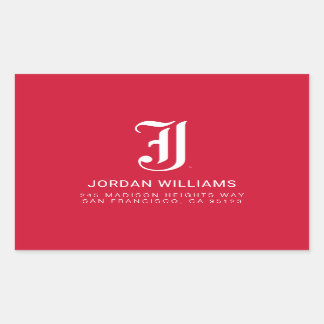 Jacksonville State University Classic JSU Letter Rectangular Sticker