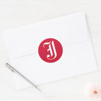 Jacksonville State University Classic JSU Letter Round Sticker