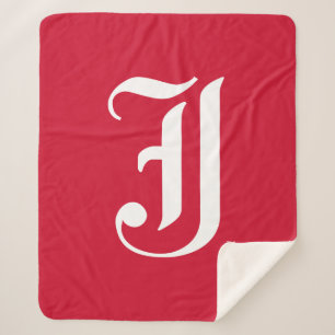 Jacksonville State University Classic JSU Letter Sherpa Blanket