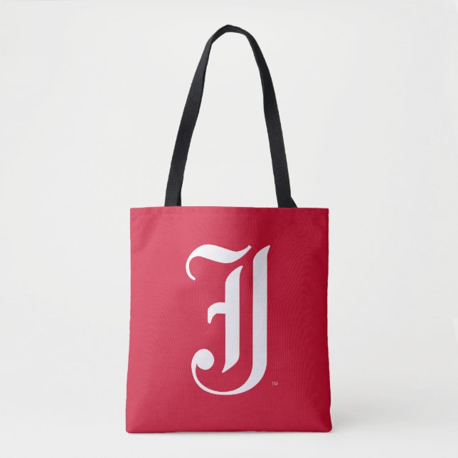 Jacksonville State University Classic JSU Letter Tote Bag (Front)
