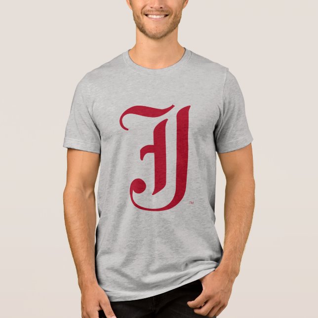 Jacksonville State University Classic JSU Letter Tri-Blend Shirt (Front)