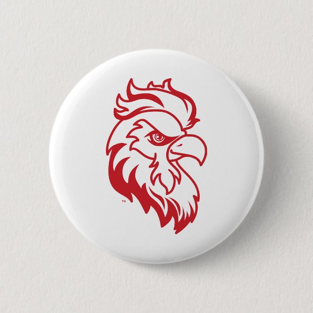 Jacksonville State University Gamecocks Red Eagle 6 Cm Round Badge (Front)