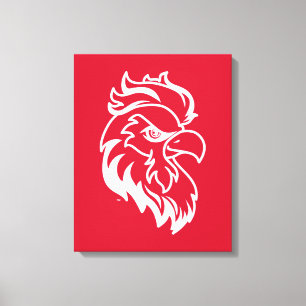 Jacksonville State University Gamecocks Red Eagle Canvas Print