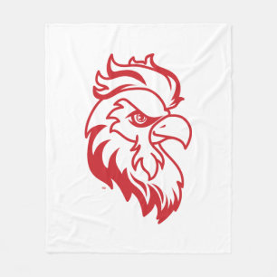 Jacksonville State University Gamecocks Red gameco Fleece Blanket