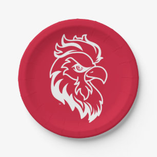 Jacksonville State University Gamecocks Red gameco Paper Plate
