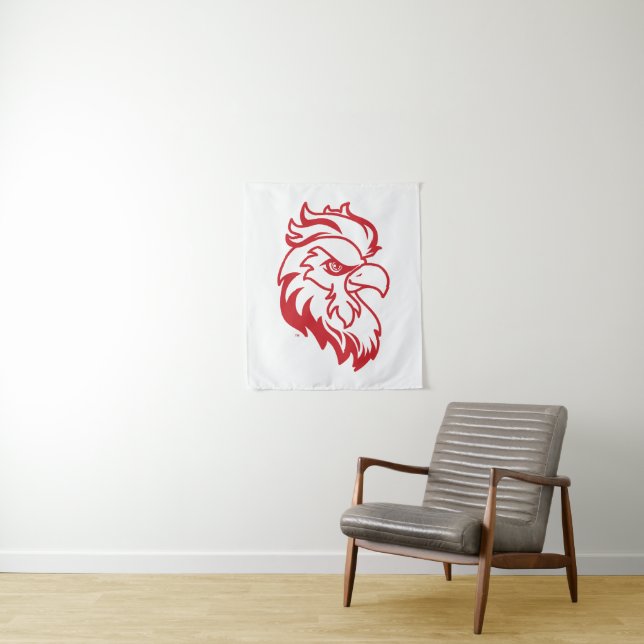 Jacksonville State University Gamecocks Red gameco Tapestry (In Situ)
